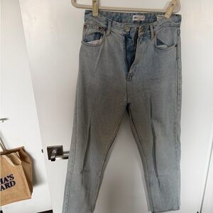 Zara Faded Blue Denim Jeans